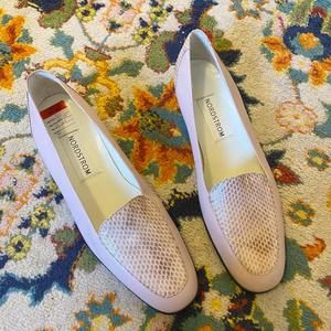 Nordstrom pink snakeskin flats